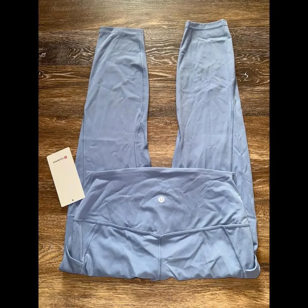 Lululemon Align With Pockets High Rise 25” Blue Willow Size 12 NWT